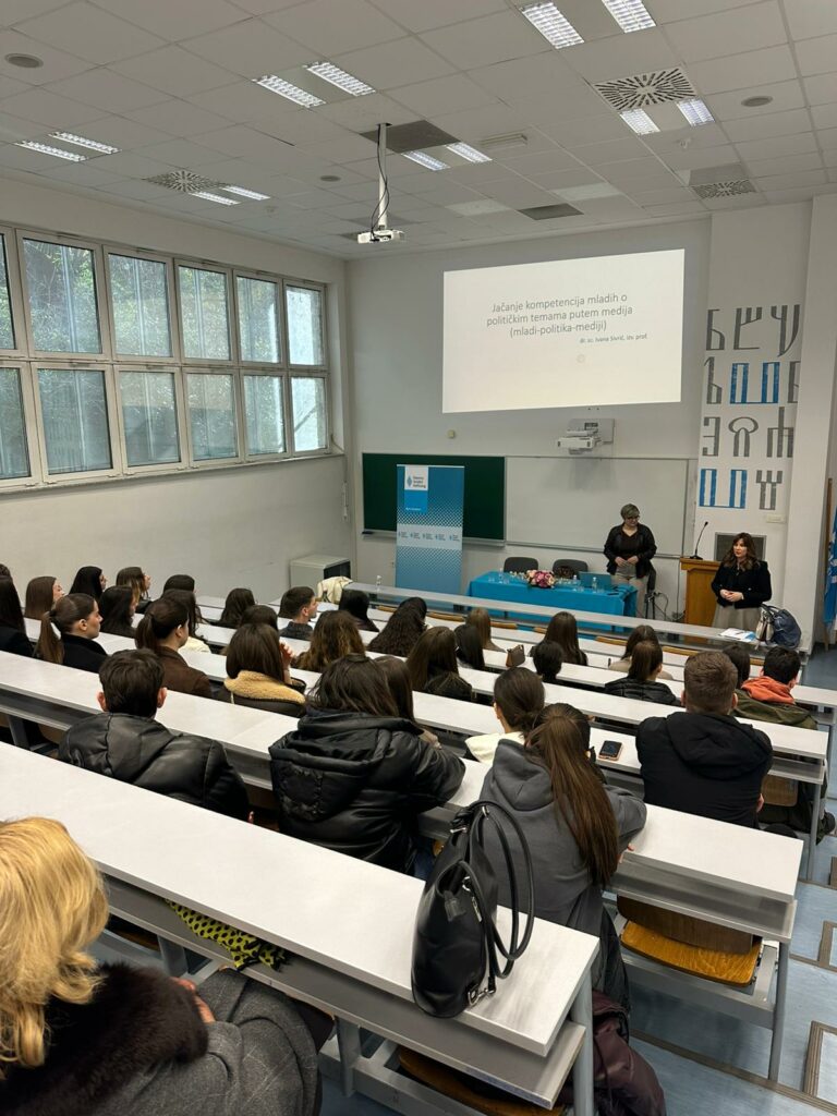 Održana radionica u sklopu projekta za jačanje kompetencija mladih o političkim temama