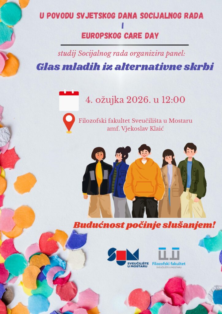 Obilježavanje Svjetskog dana socijalnog rada i Europskog „Care Day-a“ na Filozofskom fakultetu SUM-a