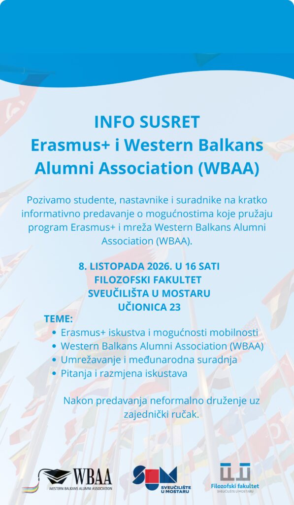 Najava informativne prezentacije WBAA – Western Balkans Alumni Association